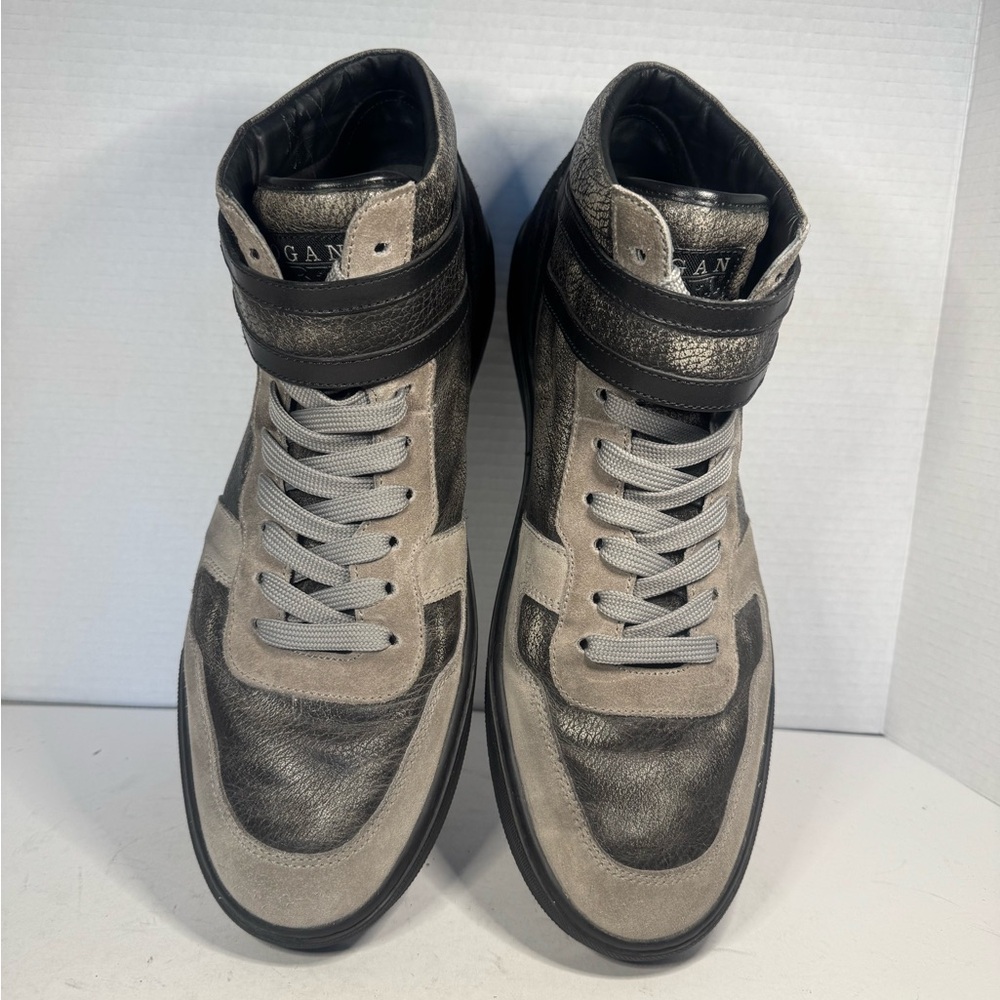 Hogan Rebel 11 45 High Top Sneakers Vintage Lace Up Glasse Ehemuvp Men Size 11 - Picture 6 of 9